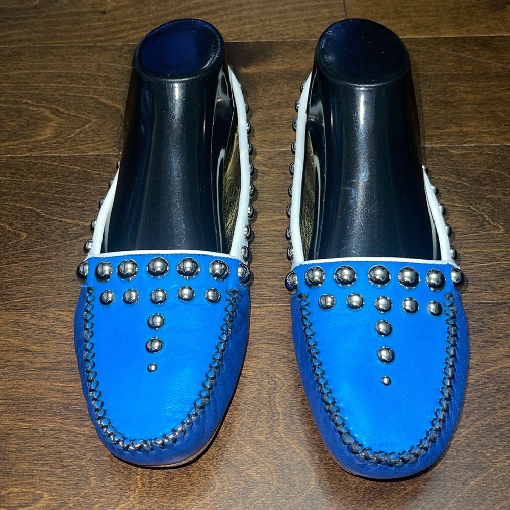 Prada studded loafer